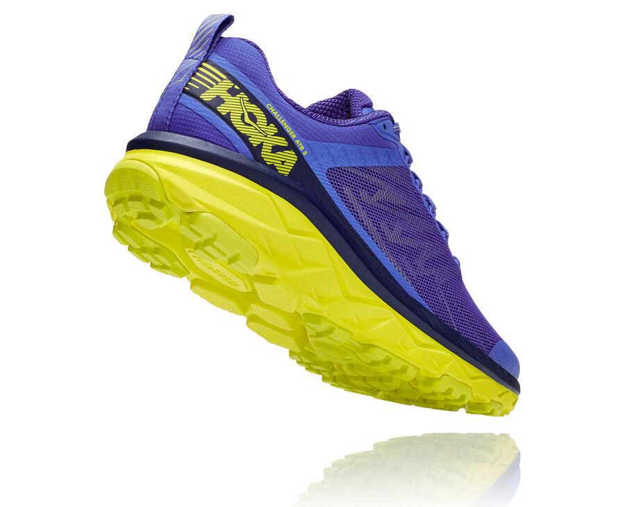 Hoka One One Trainers Mens Blue/Green - Challenger ATR 5 - 21468PZEF